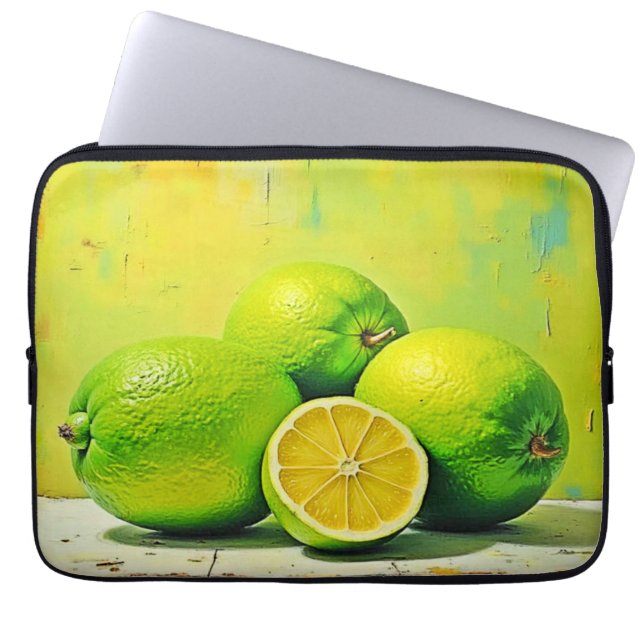 Limes' heldere zomer Pop ontwerp Laptop Sleeve (Voorkant)