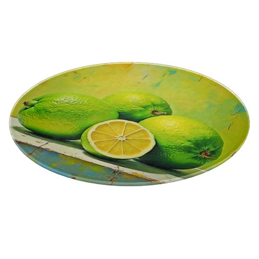 Limes' heldere zomer Pop ontwerp Snijplank (Hoek)