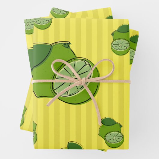 Limes Illustratie Inpakpapier Vel (In situ)