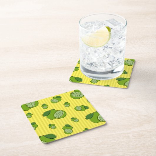 Limes Illustratie Kartonnen Onderzetters (Insitu)