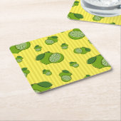 Limes Illustratie Kartonnen Onderzetters (Schuin)