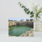 Limestone Cliffs and Emerald Waters Briefkaart (Staand voorkant)