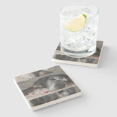 Limestone Coasters Great Dane Photography  Stenen Onderzetter (Zijkant)