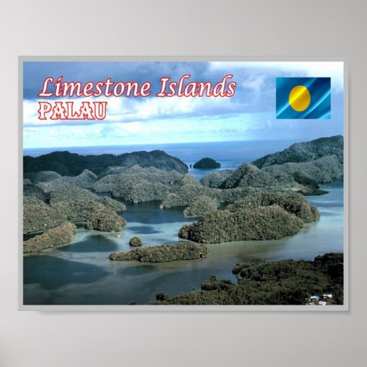Limestone Island - Palau - Poster (Voorkant)