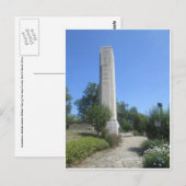 Limestone obelisk, William Henry Harrison Tomb Briefkaart (Voorkant / Achterkant)