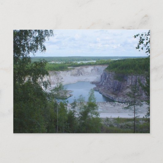 Limestone Quarry Briefkaart (Voorkant)