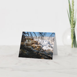 Limestone terrace Mammoth Hot Spring Yellowstone Notitiekaartje