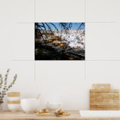Limestone terrace Mammoth Hot Spring Yellowstone Poster (Keuken)
