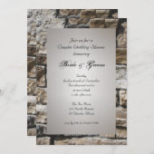 Limestones Couples Wedding Shower Invitation Kaart (Voorkant / Achterkant)