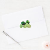 Limetten limes fruits ronde sticker (Envelop)