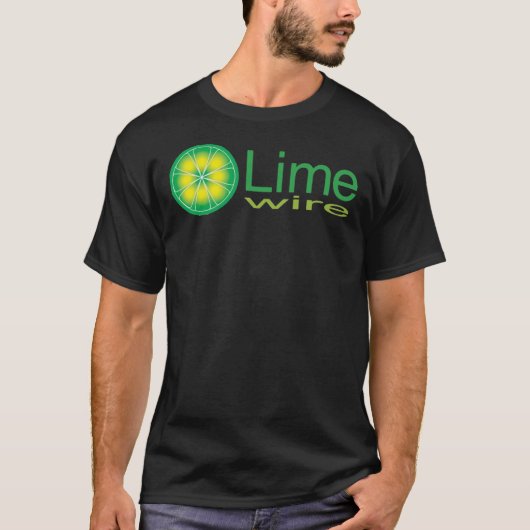 Limewire Music Retro 90s en 2000s P2P Logo Classi T-shirt (Voorkant)