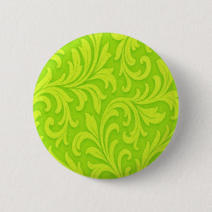 limgroene strakke patroon ronde button 5,7 cm