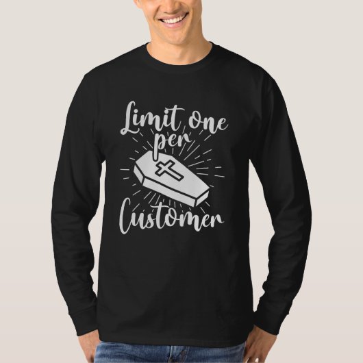 Limiet één per klant kastemarts t-shirt (Voorkant)