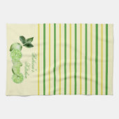 Limieten en geel- en groene strepen, speciaal aang theedoek (Horizontaal)