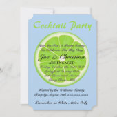 Limieten en Seersucker Fiesta Cocktail Party Card Kaart (Voorkant)