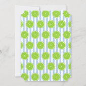 Limieten en Seersucker Fiesta Cocktail Party Card Kaart (Achterkant)