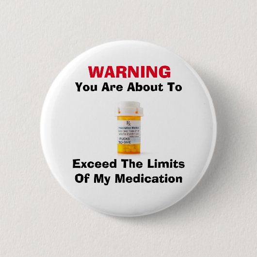 Limieten van mijn medicatie Button (Voorkant)