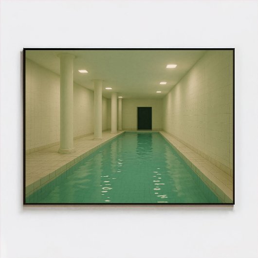 Liminal Indoor Pool Dreamcore Poster – Surrealisti