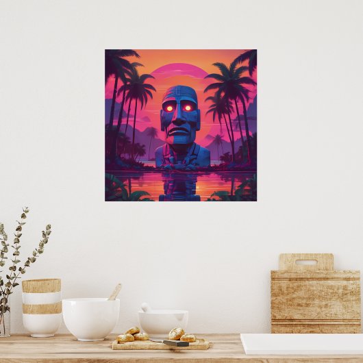 Liminal Polynesian Haunt Poster (Keuken)