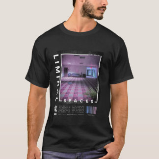 Liminal Spaces Vaporwave Retro T-Shirt met lange m