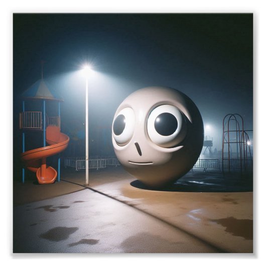 Liminale ruimte Dreamcore nostalgie muurkunst Foto Afdruk (Voorkant)