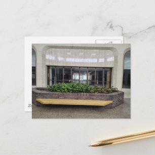 Liminale ruimte Verlaten winkelcentrum Planten Briefkaart