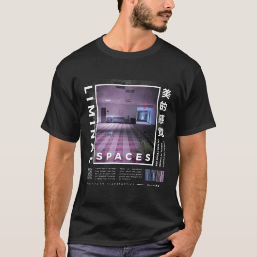 Liminale ruimten Vaporwave Retro T-shirt (Voorkant)