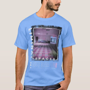 Liminale ruimtes Retro 80s 90s esthetiek Vaporwave T-shirt