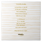 Liminality Ceramic Tegel by Poet Adiela Akoo Tegeltje (Voorkant)