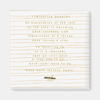 Liminality Magnet van Poet Adiela Akoo