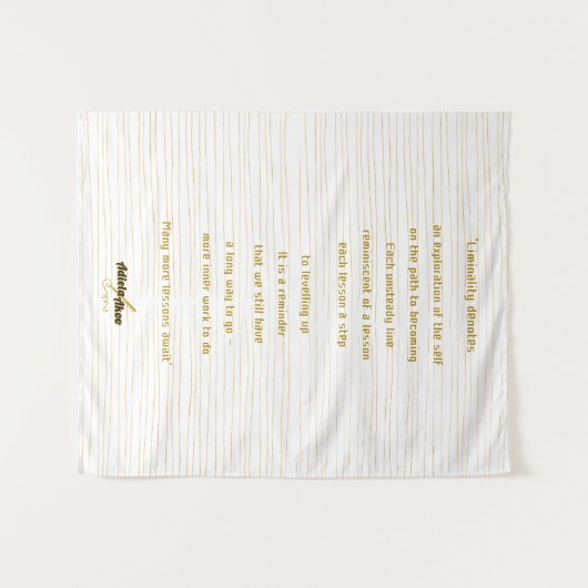 Liminality Muurkunst van Dichter Adiela Akoo - Wandkleed (Voorkant (horizontaal))