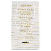 Liminality Small Gift Bag van Poet Adiela Akoo Klein Cadeauzakje (Achterkant)