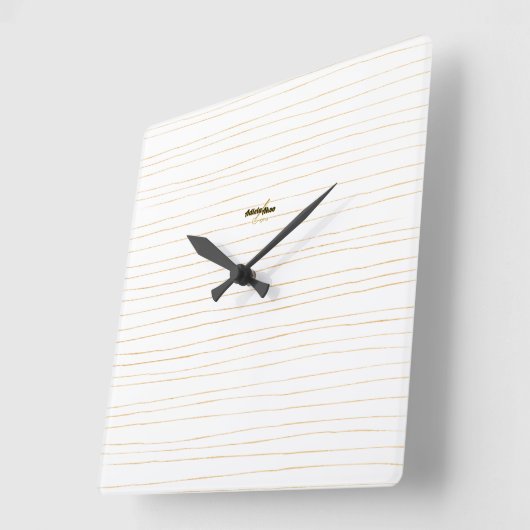 Liminality Wandklok van Poet Adiela Akoo (Hoek)