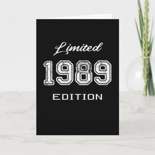 Limited 1989 Edition - Awesome Birthday Gift Kaart
