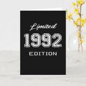 Limited 1992 Edition - Geweldige verjaardagscadeau Kaart (Gele Bloem)