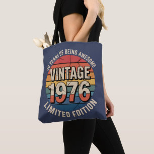 Limited Editie Geboortejaar Vintage 1976 Tote Bag