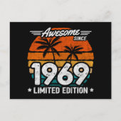 Limited Editie Retro Geweldig Sinds 1969 1969 Briefkaart (Voorkant)