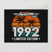 Limited Editie Retro Geweldig Sinds 1992 Geboren i Briefkaart (Voorkant)