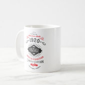 Limited Edition 100th Birthday Geboren in 1920 Koffiemok (Voorkant links)