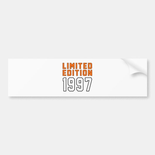 Limited Edition 18 Birthday Design Bumpersticker (Voorkant)