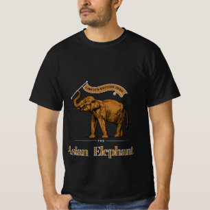Limited Edition 1950 aziatische olifant voor hem z T-shirt