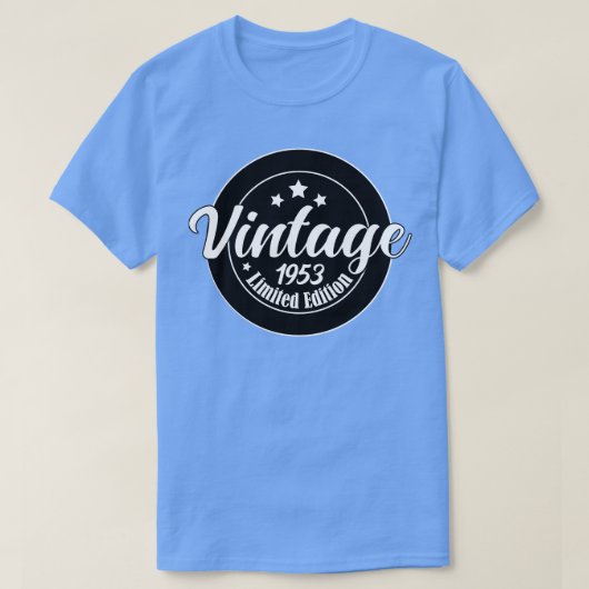 Limited Edition  1953 Verjaardag 70e verjaardag T-shirt (Design voorkant)