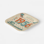 Limited Edition 1956 Birthday | 50s Retro Style Papieren Bordje (Gebogen)