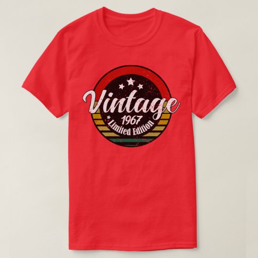 Limited Edition  1967 Verjaardag 56e Verjaardag T-shirt (Design voorkant)