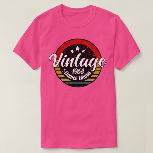 Limited Edition  1968 Verjaardag 55e verjaardag T-shirt (Design voorkant)