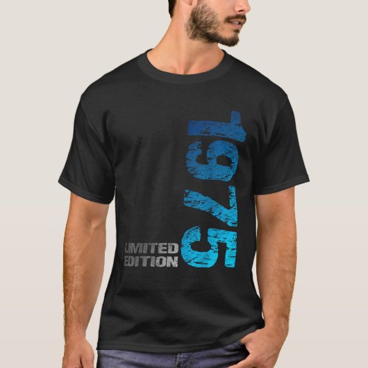 Limited Edition 1975 50e verjaardag Geboren 1975 T-shirt (Voorkant)