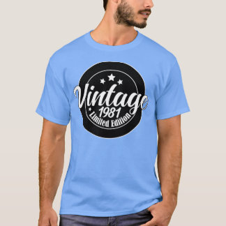 Limited Edition 1981 Verjaardag 42e verjaardag T-shirt
