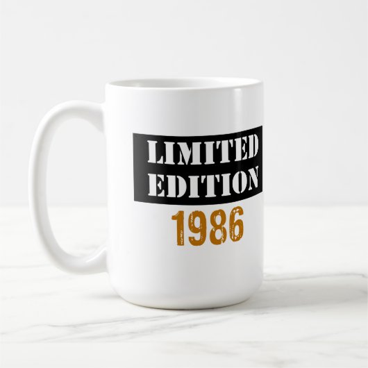 Limited edition 1986 koffiemok (Links)