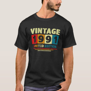 Limited Edition 30 jaar oud 1991 Geweldige T-shirt