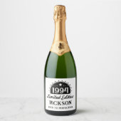 Limited Edition 30th Verjaardag Sparkling Wijnetiket (Voorkant)